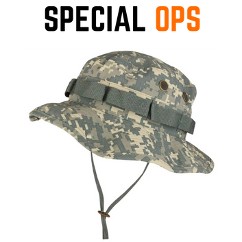 Boonie Hat - ACU Marine Print Tactical Gear India