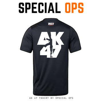Black Tactical T-Shirt with AK-47 Design – Best for Defense Aspirants & Army Enthusiasts