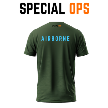 AIRBORNE Olive Green Tshirt SPECIAL OPS