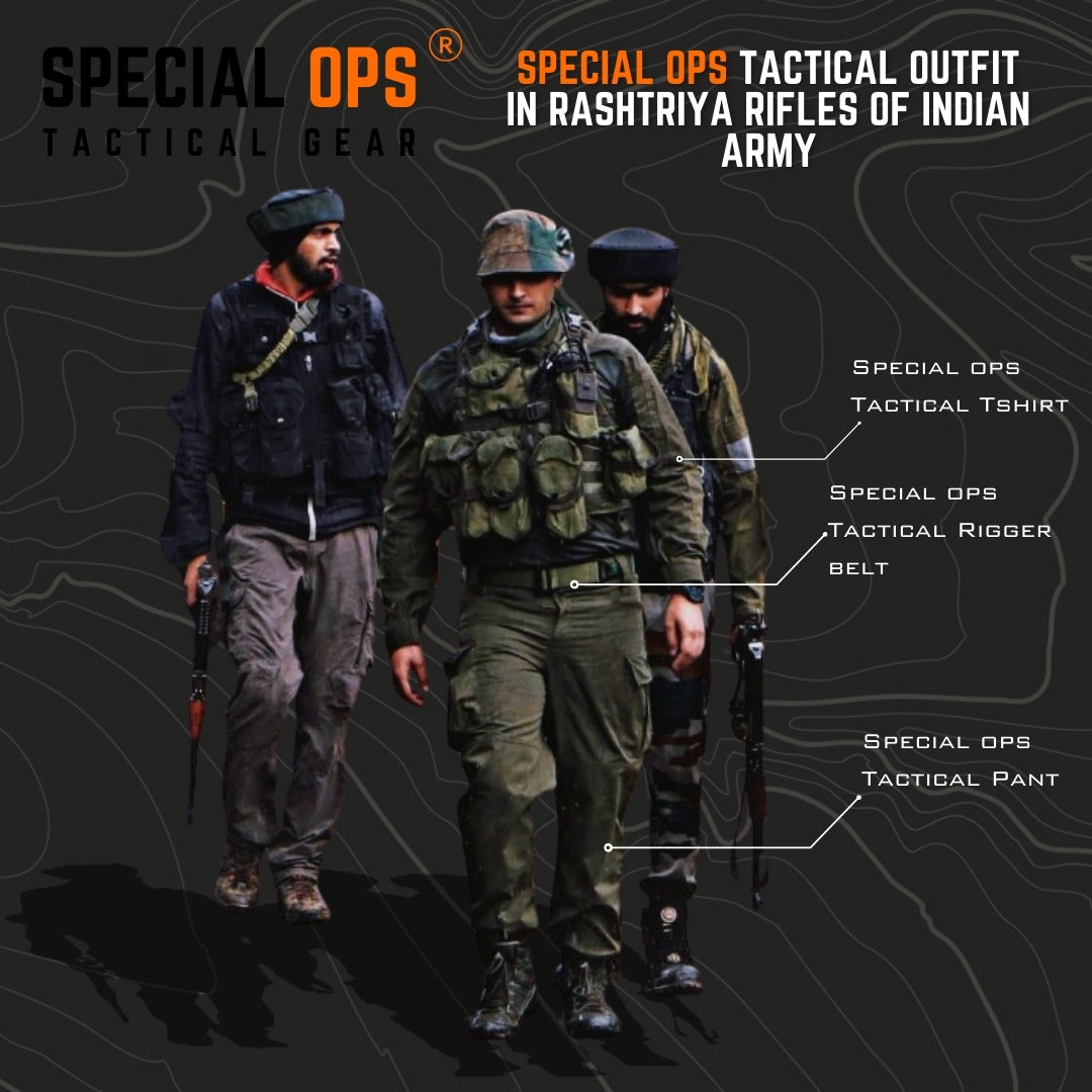 Soldier wearing Special Ops Tactical Gear in Jammu and Kashmir operation.