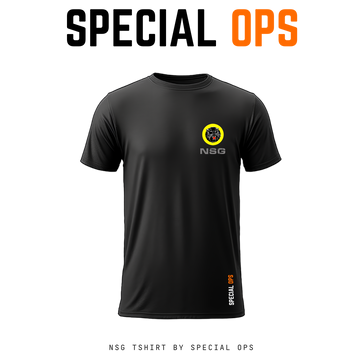 NSG Commando T-Shirt Black | Dry Fit Tactical Tee | SPECIAL OPS India Tactical Gear India