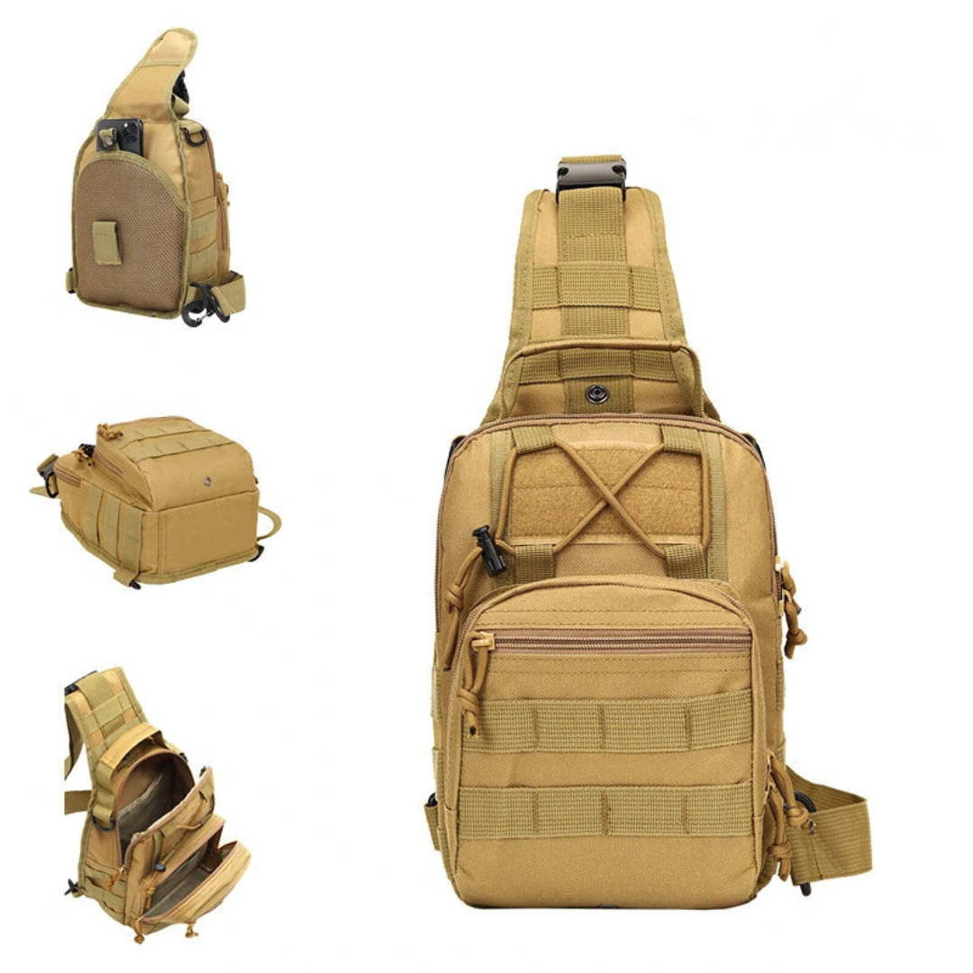 Marksman Tactical Sling Bag - Khaki | 500D Nylon EDC Crossbody | SPECIAL OPS