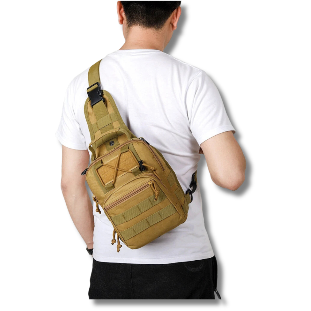 Marksman Tactical Sling Bag - Khaki | 500D Nylon EDC Crossbody | SPECIAL OPS
