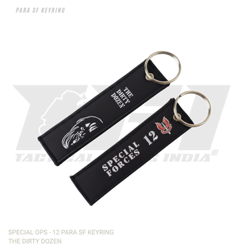 12 PARA Special Forces woven keyring with maroon beret insignia for Indian Army personnel and defence enthusiasts