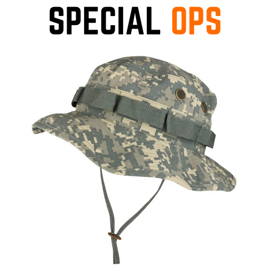Boonie Hat - ACU Marine Print Tactical Gear India