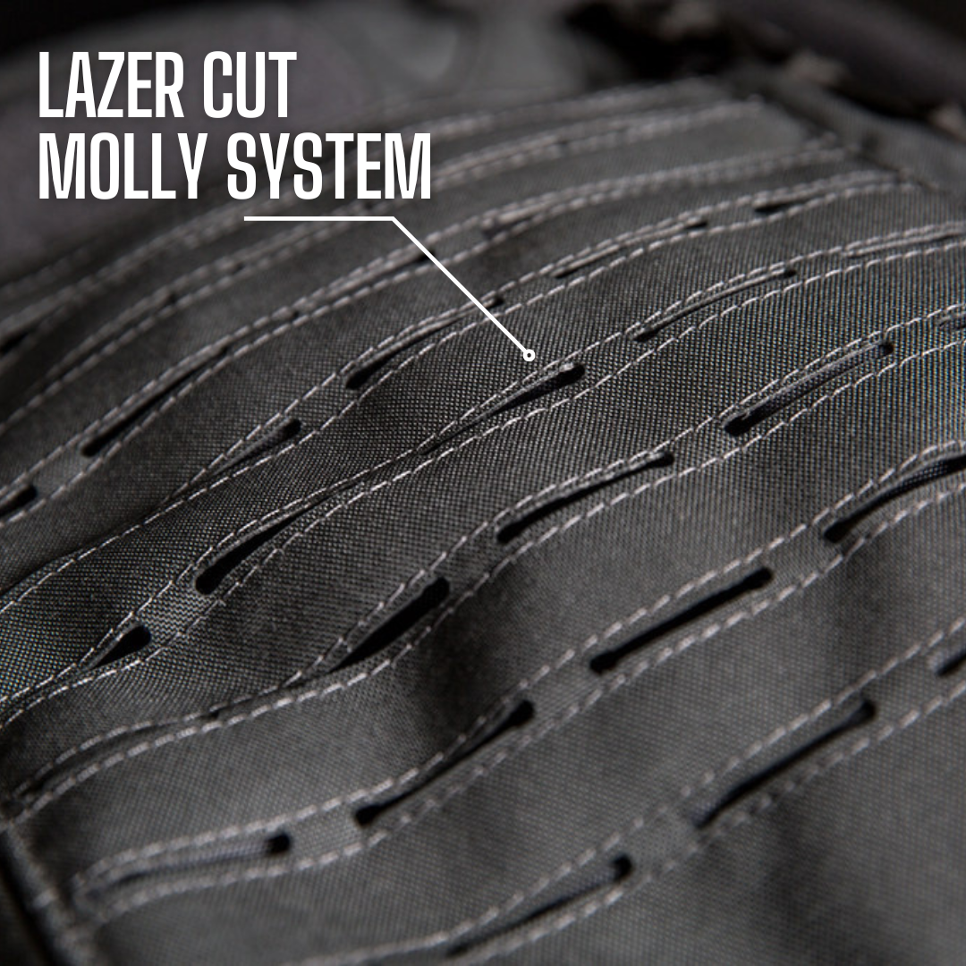 HUNTER TACTICAL BACKPACK - STEALTH BLACK Tactical Gear India