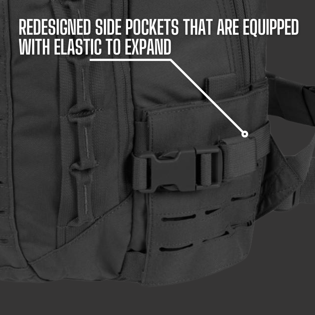 HUNTER TACTICAL BACKPACK - STEALTH BLACK Tactical Gear India