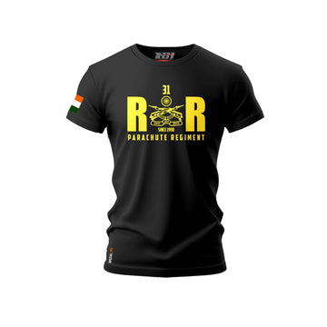 31st Battalion Rashtriya Rifles T-Shirt Front View with Official Insignia