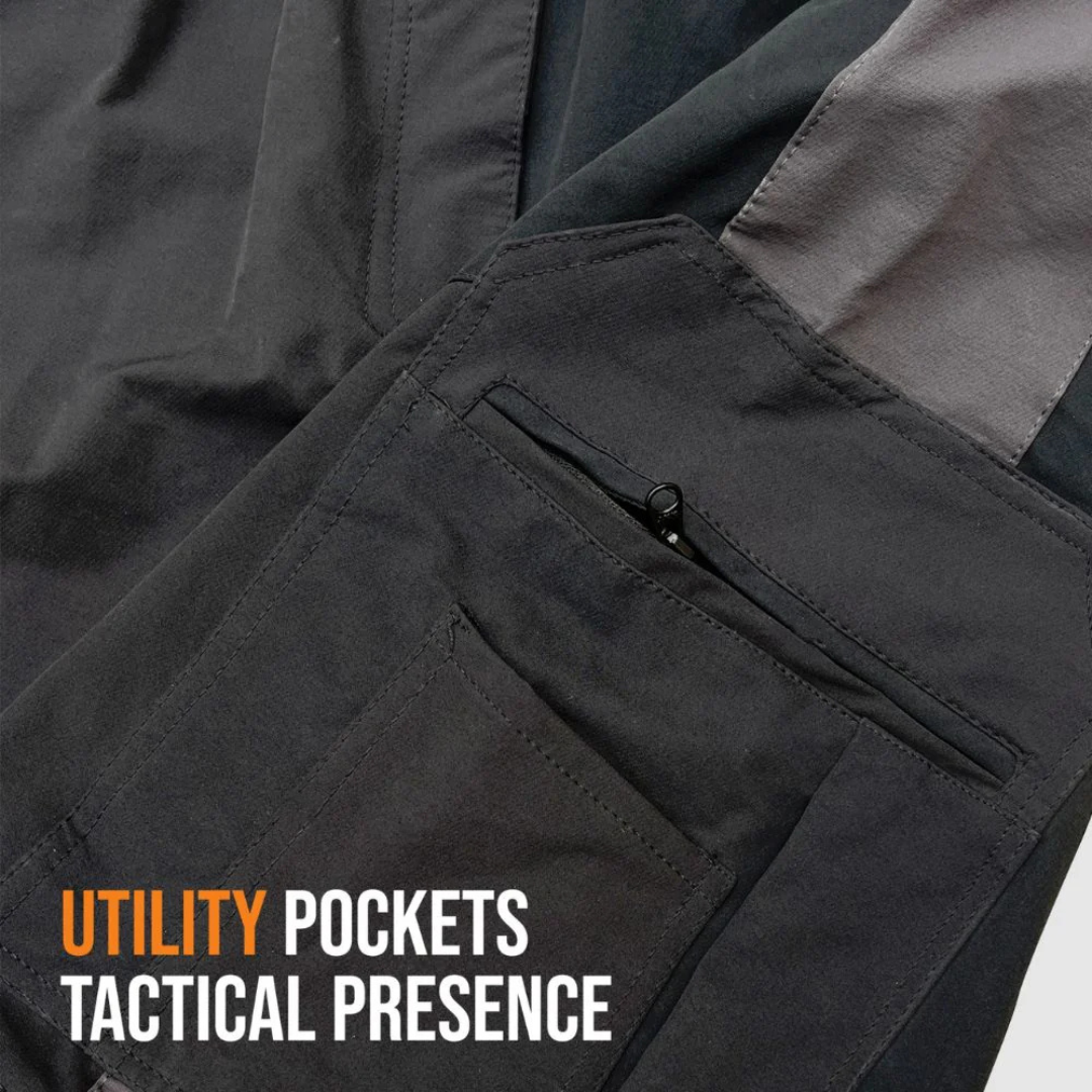 Men Zip-Off Dry Fit Durable Trekking Pants Grey Blue SPECIAL OPS