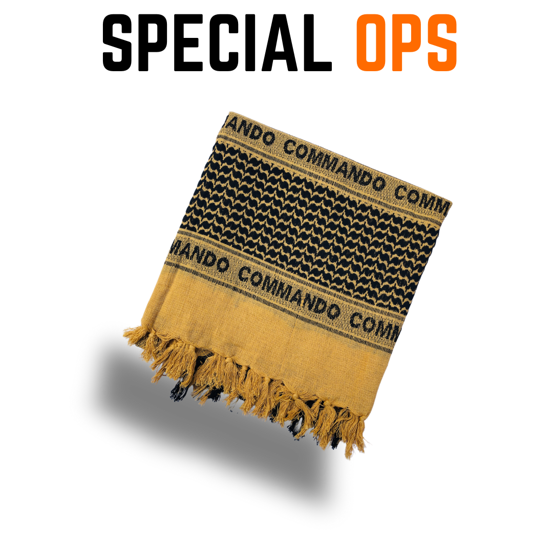 SPECIAL OPS Desert Camo Shemagh - Coyote Brown | Versatile Military Scarf SPECIAL OPS