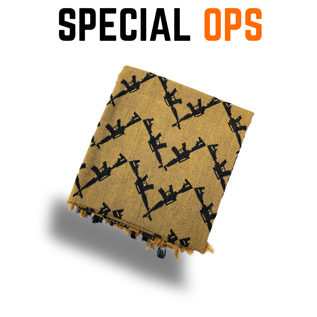 SPECIAL OPS Desert Camo Shemagh - Coyote Brown | Versatile Military Scarf SPECIAL OPS