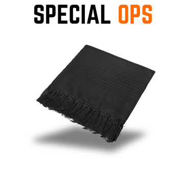 Army Black Shemagh - Black / Cotton Tactical Gear India