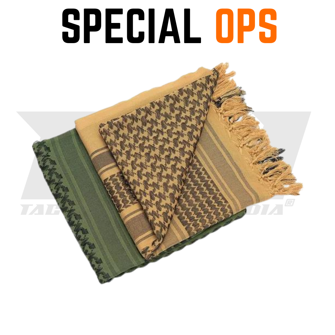 SPECIAL OPS Desert Camo Shemagh - Coyote Brown | Versatile Military Scarf SPECIAL OPS