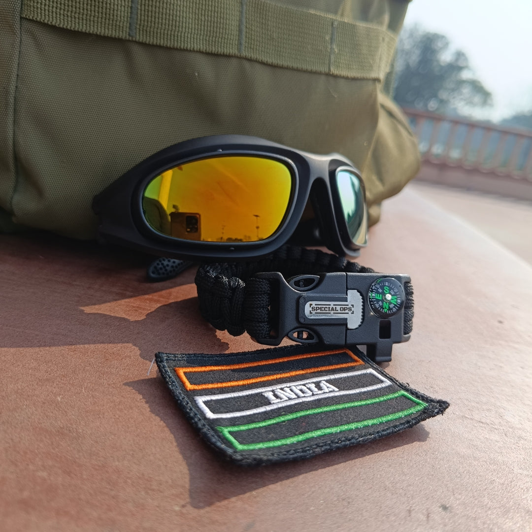 Hawk Ballistic Sunglasses Cat 5 with 3 Interchangable Lens Special O