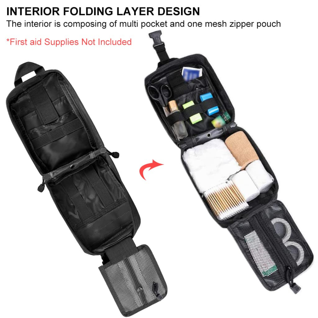FIRST AID KIT | TACTICAL MEDICAL POUCH | BLACK SPECIAL OPS
