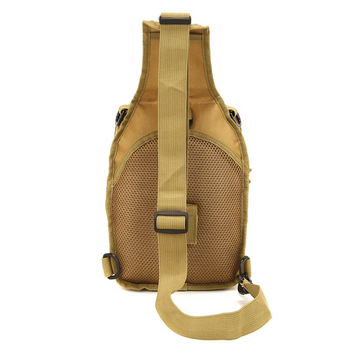 Marksman Tactical Sling Bag - Khaki | 500D Nylon EDC Crossbody |