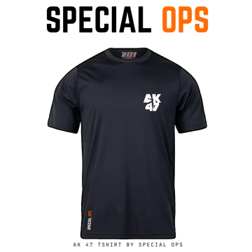 AK-47 Inspired Tactical T-Shirt by SPECIAL OPS – Dry Fit Military Tee for Indian Army Soldiers