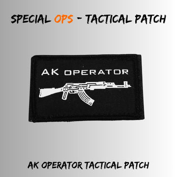 AK Operator Tactical Patch – Velcro Backed for Plate Carriers & Helmets