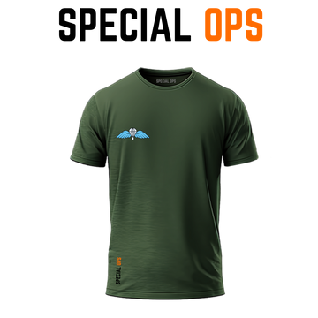 AIRBORNE Olive Green Tshirt SPECIAL OPS