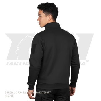 Black Tactical Sweatshirt - Winter | SPECIAL OPS India