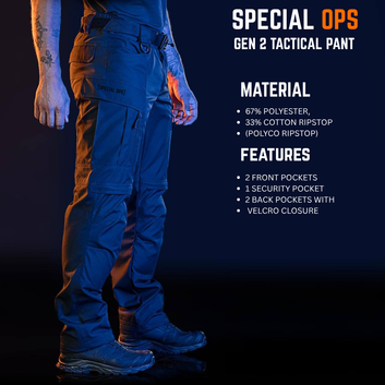 SPECIAL OPS RANGER TACTICAL PANT - 7-Pocket Combat Pants with Knee Armor Slots