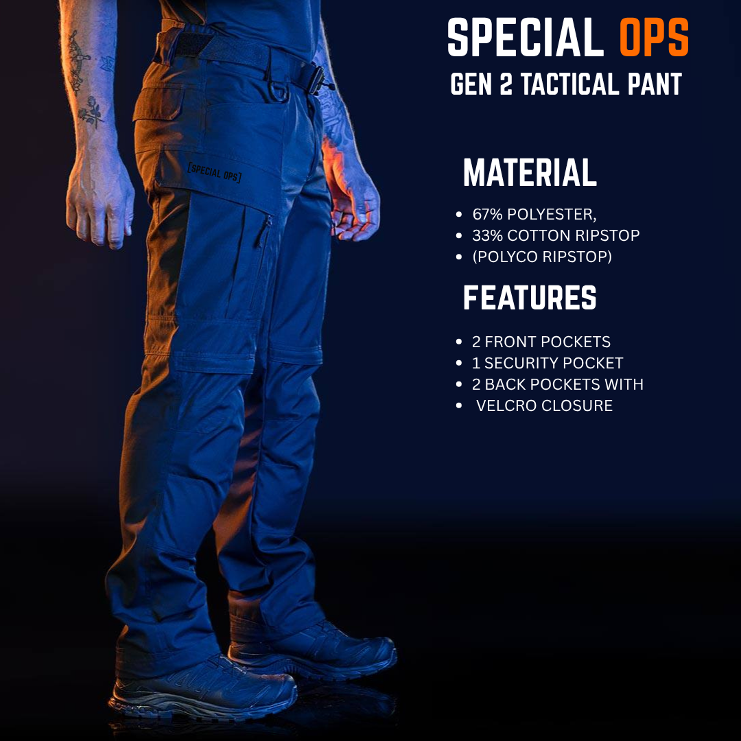 SPECIAL OPS RANGER TACTICAL PANT - 7-Pocket Combat Pants with Knee Armor Slots SPECIAL OPS Tactical Gear