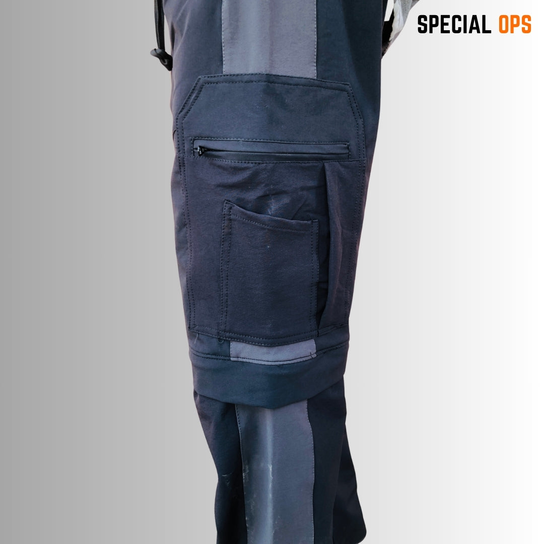 【KISHIDAMIKI】convertible trousers Mens Hiking Pants Convertible Quick Dry Lightweight Zip Off