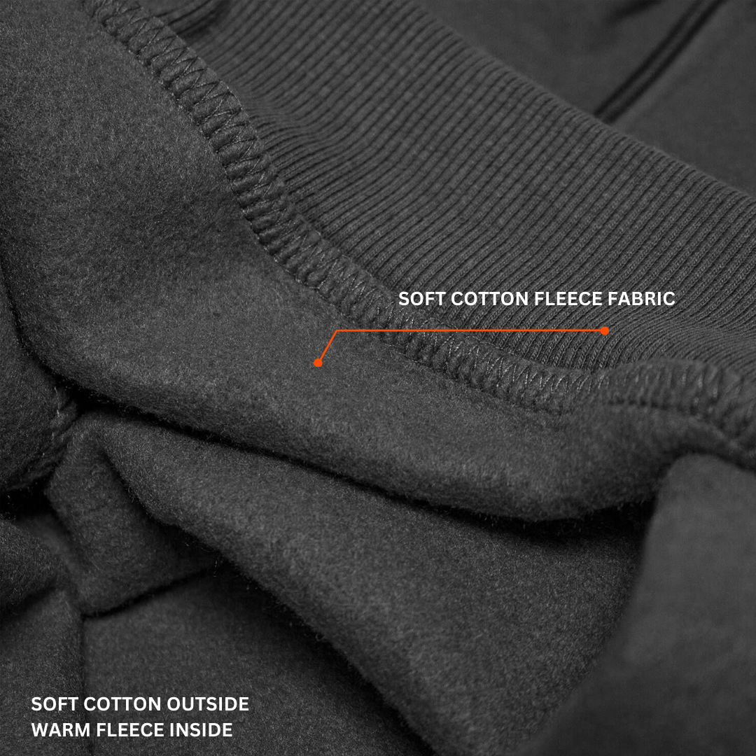 Indian-made tactical black sweatshirt with zipper pockets for security professionals and outdoor enthusiasts