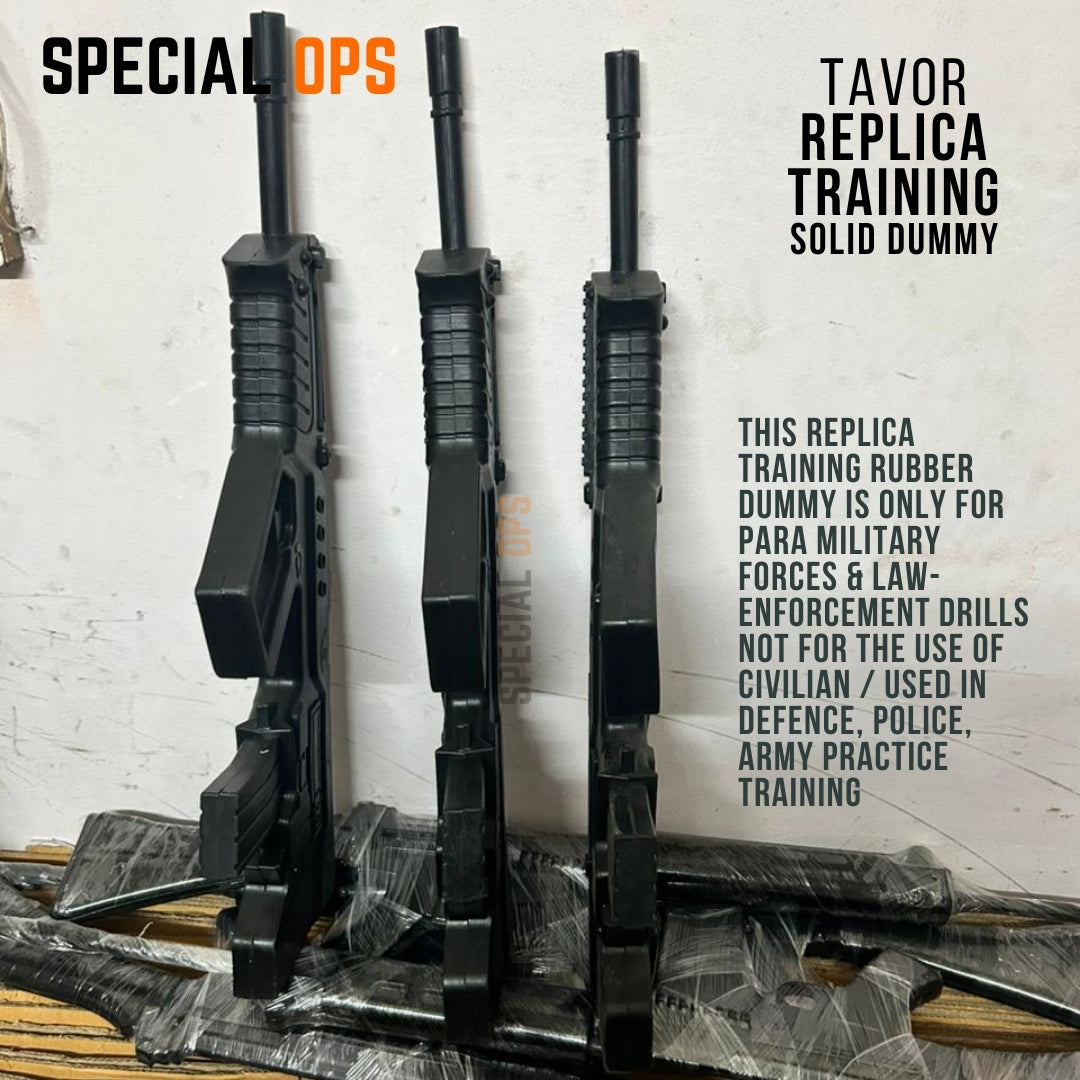 Made in India Tavor training gun solid rubber dummy for Special Forces exercises