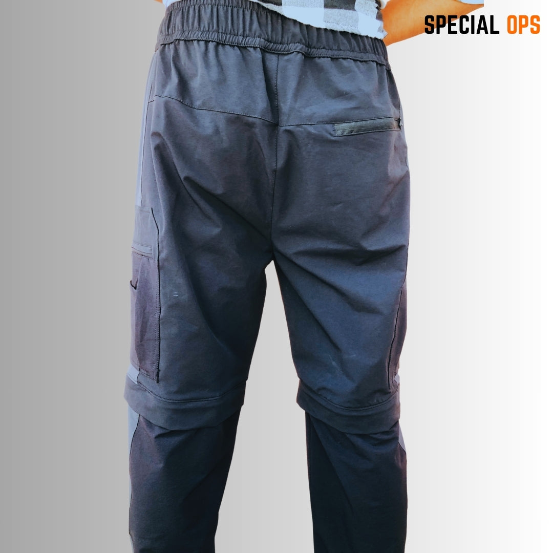 Men’s Tactical 2-in-1 Trousers by SPECIAL OPS – Lightweight (480g) with Thigh Phone Holders