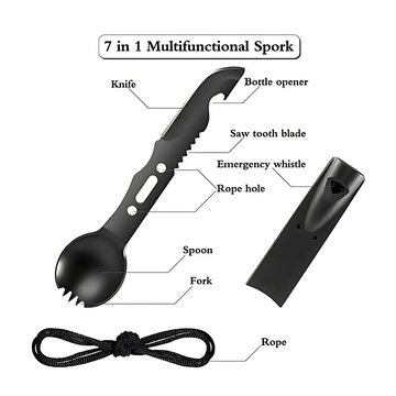 Multi Functional Steel Spork, Fork, Spoon