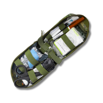 FIRST AID KIT | TACTICAL MEDICAL POUCH | OLIVE GREEN