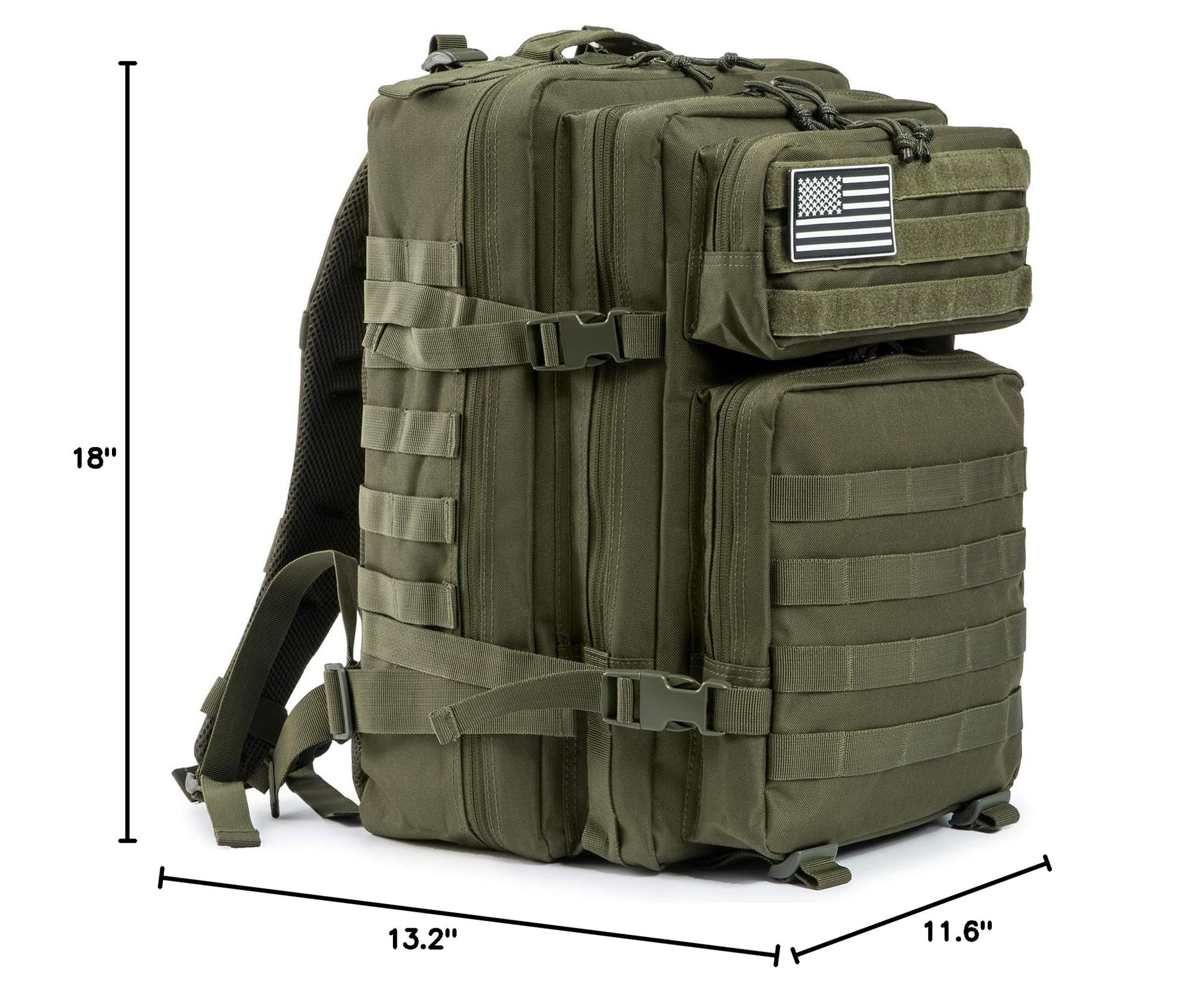 45L Military Tactical Backpacks Molle Army Assault Pack 3 Day Bug Out Bag Hiking Treeking Rucksack