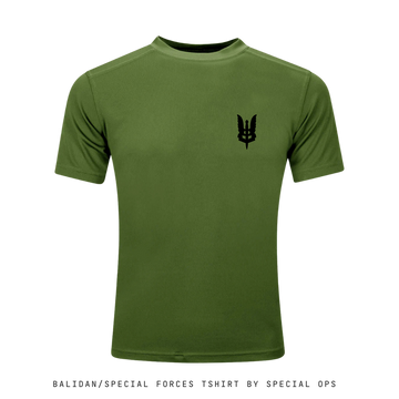 Balidan Special Forces T-Shirt – Olive Green Dry Fit Tactical Tee for PARA SF Commandos