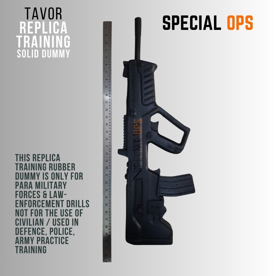 Professional grade Tavor rubber dummy for military and police tactical training