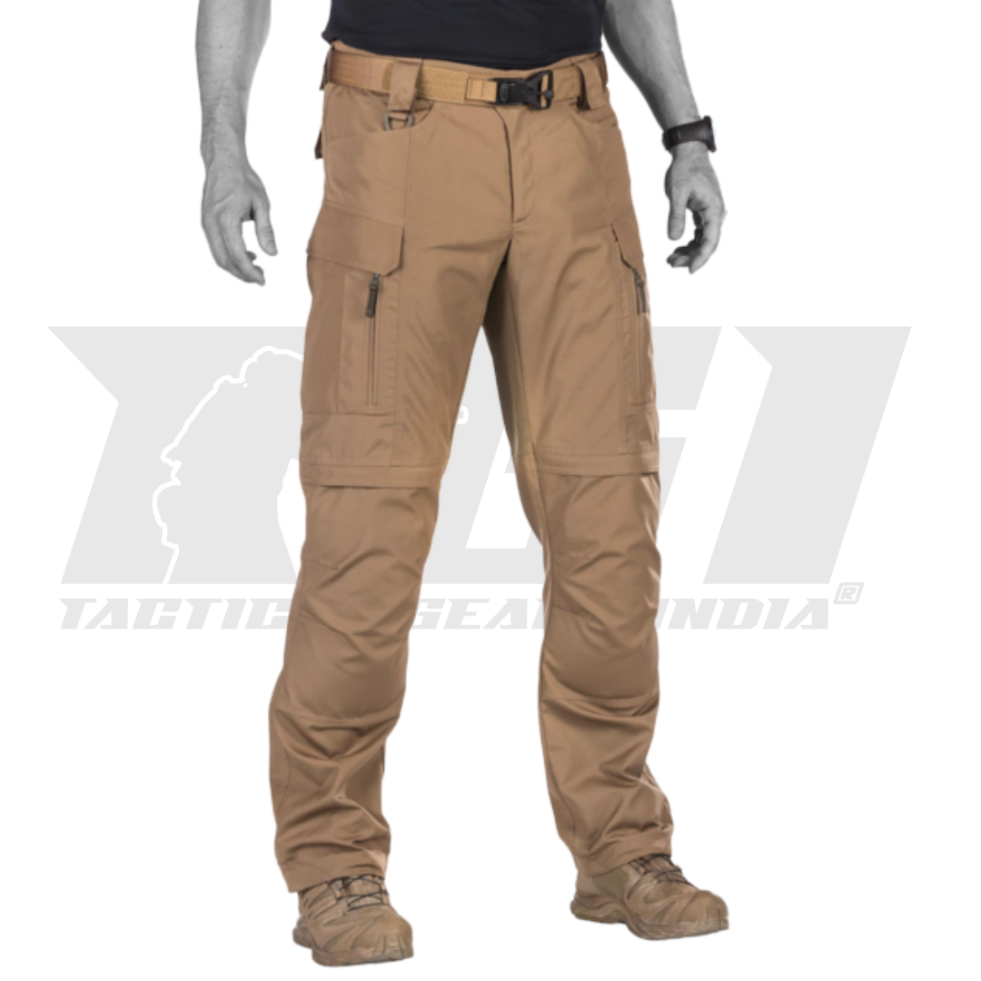 Special Ops Ranger Khaki tactical pants shown on a model in an outdoor setting