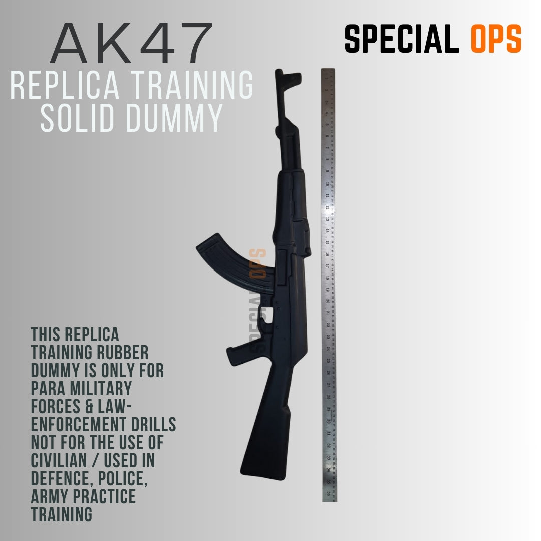Realistic AK47 training replica with authentic weight for law enforcement drills