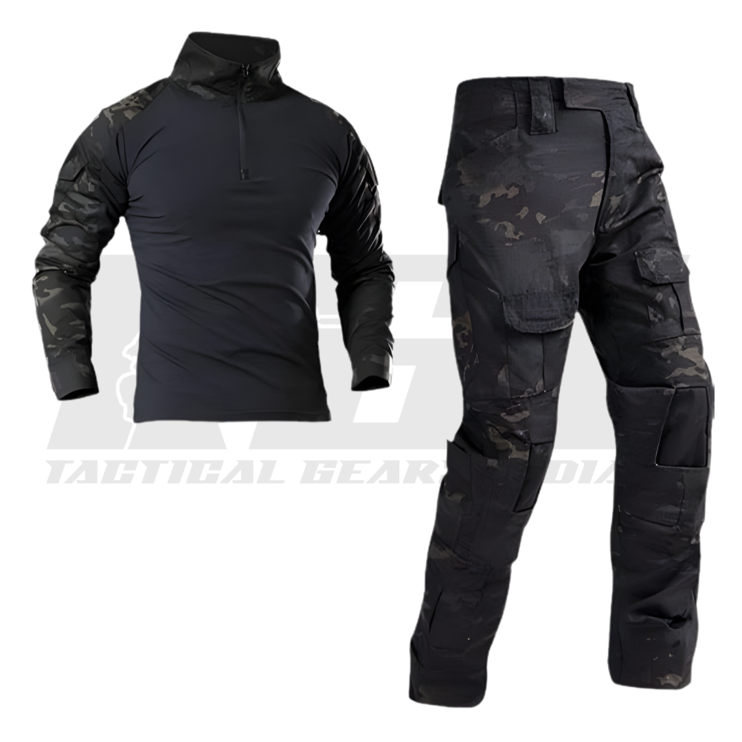 SPECIAL OPS tactical combat shirt with zip collar and moisture wicking fabric designed for body armor