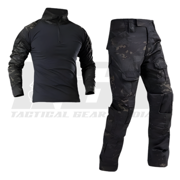SPECIAL OPS tactical combat shirt with zip collar and moisture wicking fabric designed for body armor
