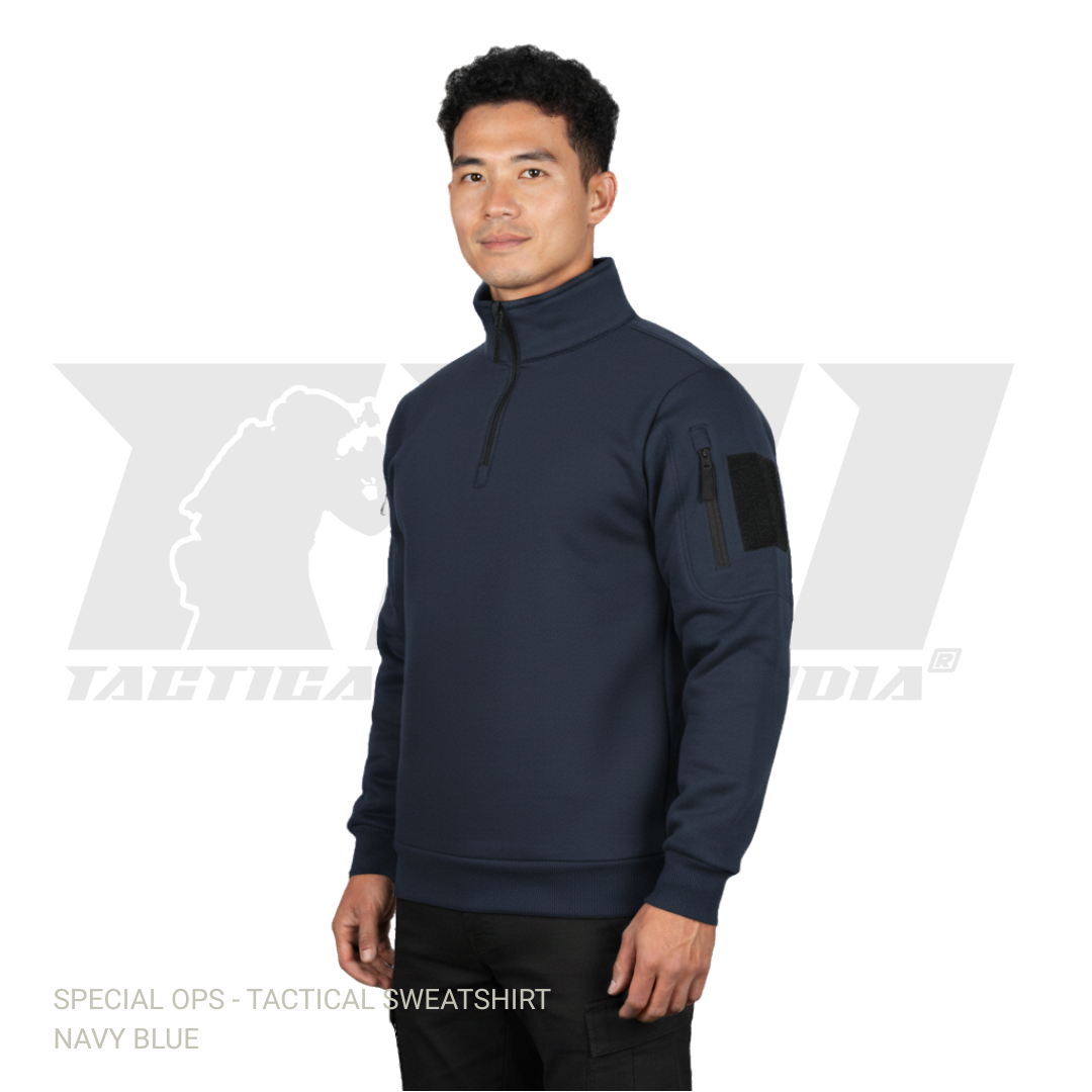 Navy Blue Tactical Sweatshirt SPECIAL OPS