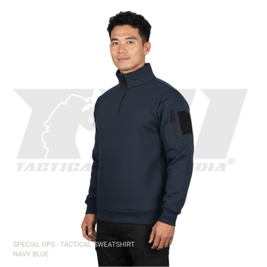 Navy Blue Tactical Sweatshirt