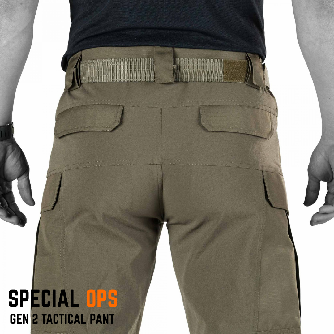 Velcro-Sealed Back Pockets - Pickpocket-proof storage for critical items