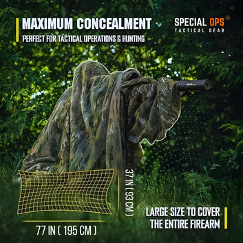 Indian Army style camouflage demonstration using the multipurpose mesh scarf