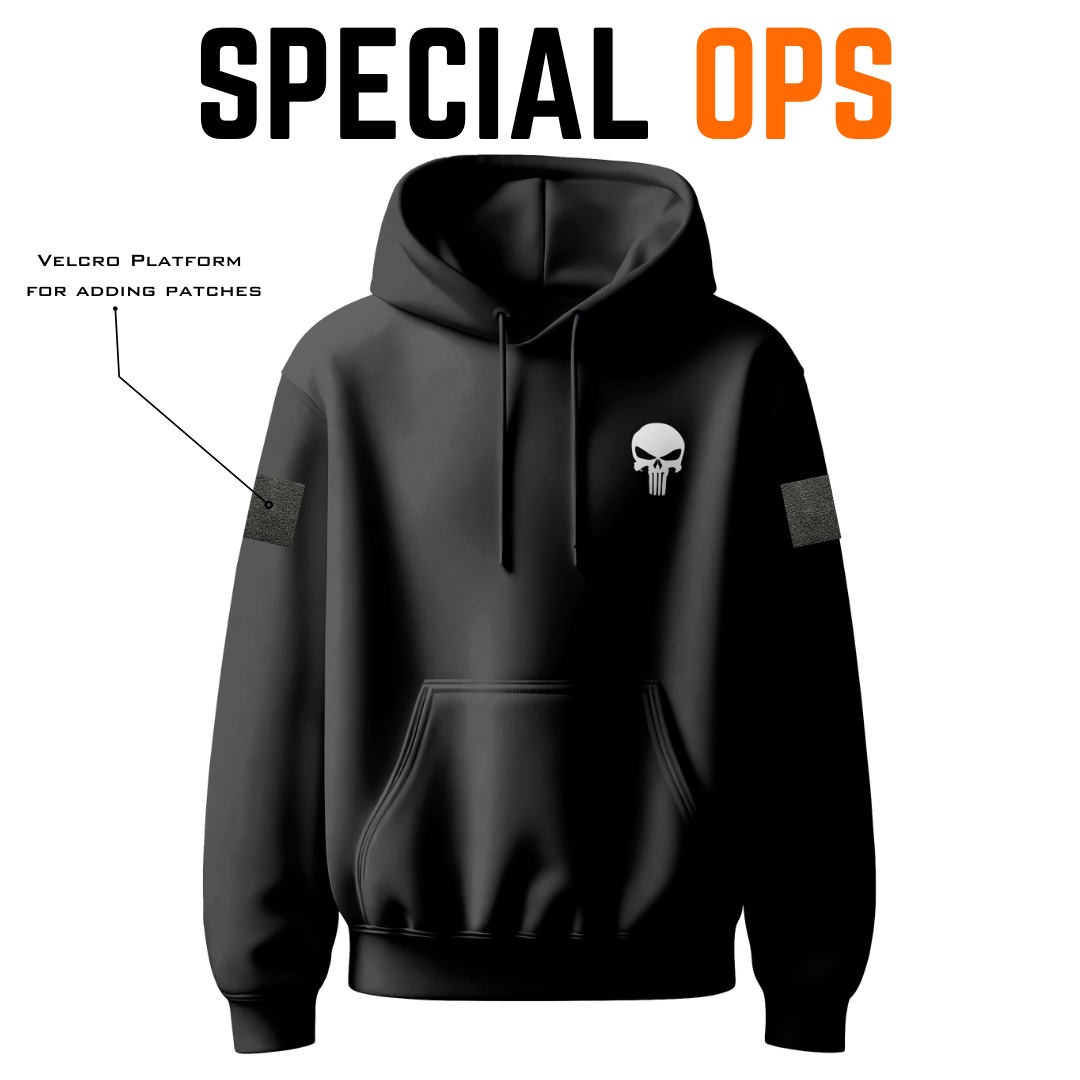 Special Ops Tactical Hoodie | Punisher Edition | 350 GSM Pure Cotton