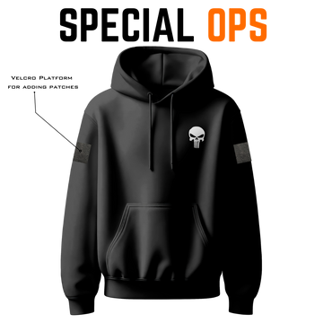 Special Ops Tactical Hoodie | Punisher Edition | 350 GSM Pure Cotton