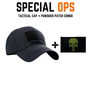 TACTICAL CAP + PATCH Combo SPECIAL OPS