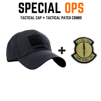 TACTICAL CAP + PATCH Combo