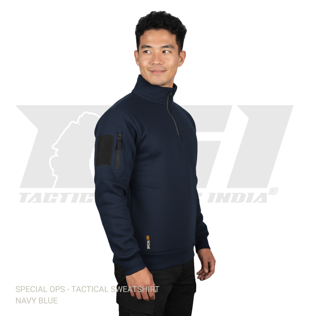 Navy Blue Tactical Sweatshirt SPECIAL OPS