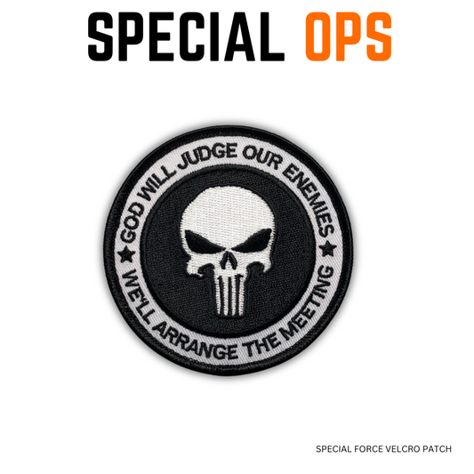 God will judge our enemies Tactical Patch