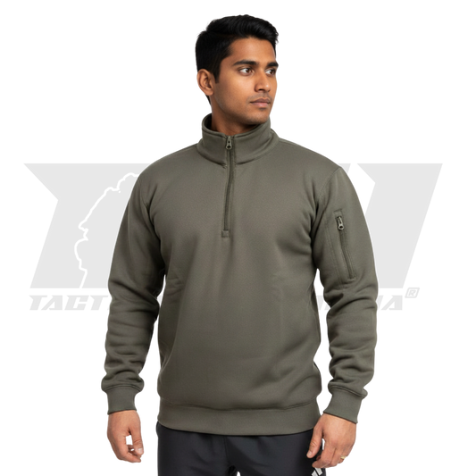 SPECIAL-OPS-Tactical-Bonded-Fleece-Sweatshirt-Olive Green -Front-View